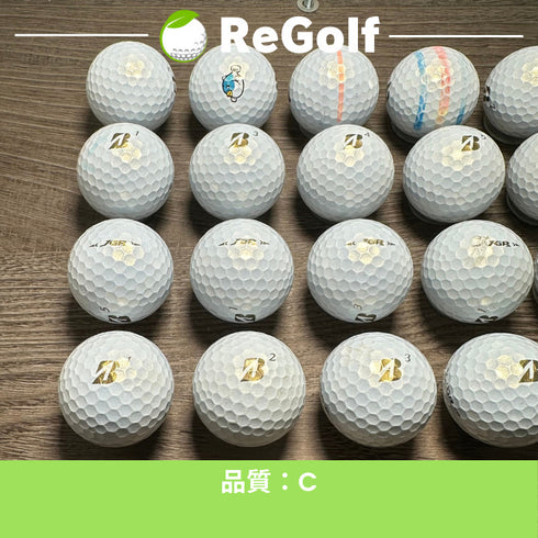 【中古】 ロストボール ブリヂストン ツアーB TOUR B JGR パール 2023年モデル 20球 Cランク ゴルフボール リゴルフ